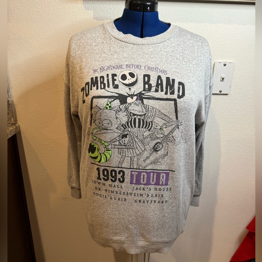 Disney nightmare before Christmas Christmas long sleeve sweater 1993 tour…